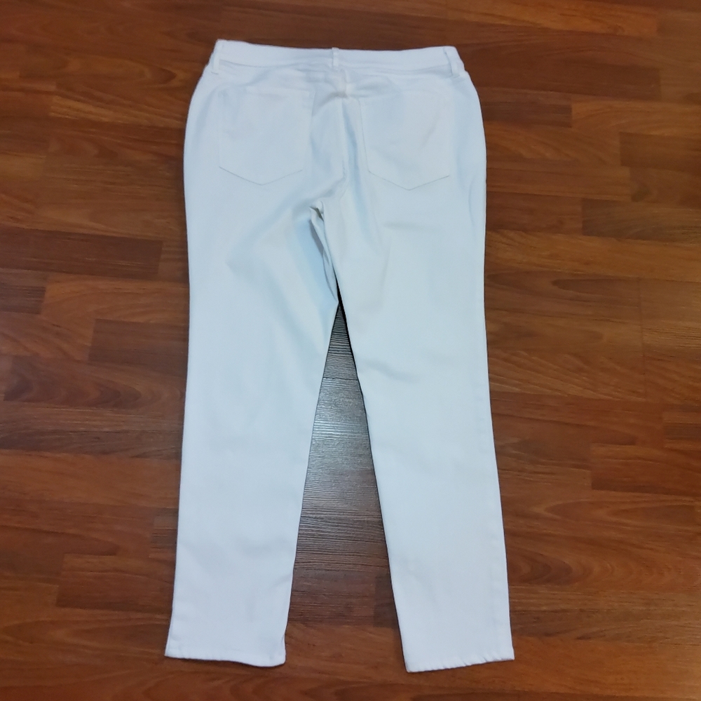 New a.n.a. High-Rise Skinny Ankle White Jeans Size 12 - Picture 4 of 7